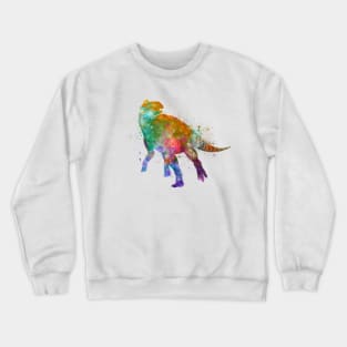 Edmontosaurus in watercolor Crewneck Sweatshirt